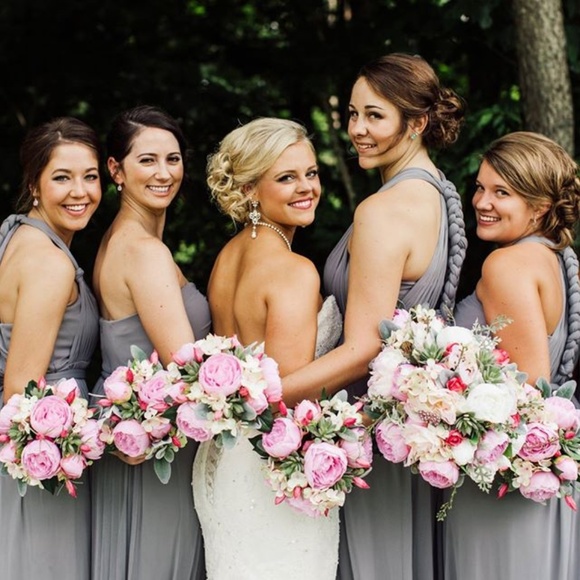 Versa Dress David's Bridal Gray - Picture 2 of 7